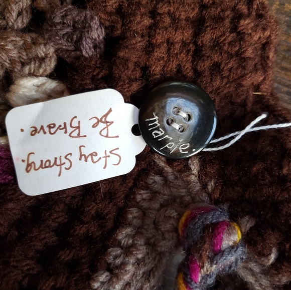 NWT* Handmade Granny Square bag/ library bag, purse, satchel - Picture 5 of 7